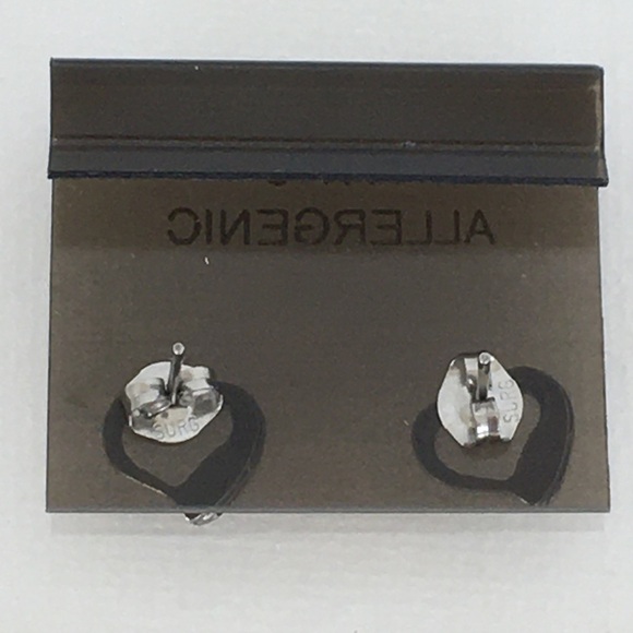 Vintage 80’s Turquoise Heart Stud Earrings Chip Inlay Boho Retro NEW Dead Stock - Picture 7 of 10